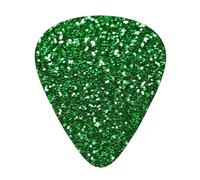 Green Sequin Sparkle,12 Pcs Guitar Pick,3 Different Thickness Plectrums for Acoustic Guitar Bass Ukulele (0.46mm 0.96mm 0.71mm)