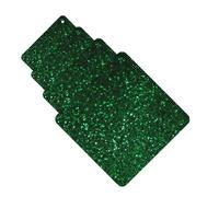 Green Sequin Sparkle Car Air Fresheners Cards Set of 4 Pieces Personalized Car Fresheners Gifts for Men Women Auto Aromatherapy Tablets Hanging Scented Cards for Wardrobe Bathroom