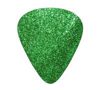 Green Sequin Sparkle picture Print Guitar Pick,12 Pack,Includes Thin,Medium,Heavy Gauges,Suitable for guitar,ukulele