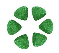 Green Sequin Sparkle print Guitar Picks, 12PCS Premium Celluloid Guitar Pick Medium for Acoustic Guitar, Electric Guitar, Bass
