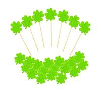 Green Shamrock Cake Paper Cake Happy National Day Cupcake Decoration Children Supplies Decoration Decorations Unedible Lucky Kit For Irish Patrick Toppers