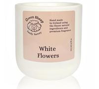Green Sheep Candles - Large White Jar, Long Burning Relaxing Sleep Scented Vegan & Non Toxic Coconut Wax Candle for Home & Kitchen, Luxury Natural Aromatherapy Gift (White Flowers, 350 ml)