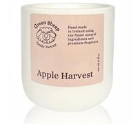 Green Sheep Candles - Large White Jar, Long Burning Relaxing Sleep Scented Vegan & Non Toxic Coconut Wax Candle for Home & Kitchen, Luxury Natural Aromatherapy Gift (Apple Harvest, 350 ml)