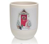 Green Sheep Candles - Small Christmas Collection Aromatic Candle - Subtle Scent with Festive Wax Melts - Holiday Decor & Gifts - Cotton Wick (Festive Doorstep, 150 Ml)