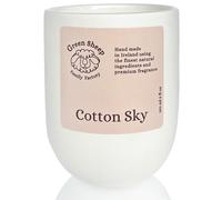 Green Sheep Candles - Small White Jar, Long Burning Relaxing Sleep Scented Vegan & Non Toxic Coconut Wax Candle for Home & Kitchen, Luxury Natural Aromatherapy Gift (Cotton Sky, 150 ml)
