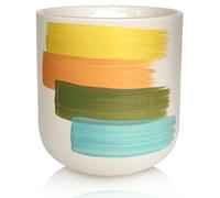 Green Sheep Hand-Painted Scented Candle - Long Burning Coconut Wax | Natural, Artisan Gift for Home & Relaxation (Cozy, 350 ml)
