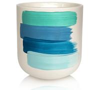 Green Sheep Hand-Painted Scented Candle - Long Burning Coconut Wax | Natural, Artisan Gift for Home & Relaxation (Ocean, 350 ml)