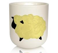 Green Sheep Hand-Painted Scented Candle - Luxury Coconut Wax, Double Wick, Reusable Ceramic Jar | Unique Gift, Long-Lasting, Made in Ireland (Banana, 350 ml)