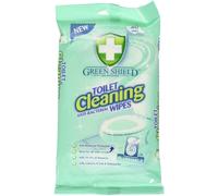 Green Shield 2 x Toilet Cleaning Anti-Bacterial Flushable 80 Wipes
