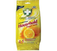Green Shield Anti-Bacterial Household Wipes 50 Pack - Extra Large Wipes