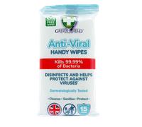 Green Shield Anti-Viral Handy Wipes - Pack of 15