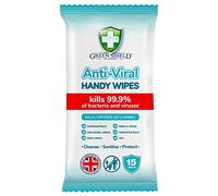 Green Shield Anti-Viral Handy Wipes - Pack of 15