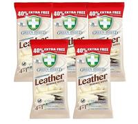 Green Shield Conditioned 4-in-1 Leather Surface Wipes | Fresh Scented Leather Wipes Removes Dirt & Grime with Protecting the Surface | Multi-purpose Use Gives Surfaces an Original Finish (5 Packs)