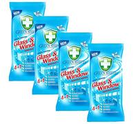 Green Shield Glass and Window Surface Wipes 4 Packs of 70 = 280 Wipes
