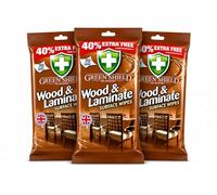 Green Shield Wood & Laminate Wipes, Fresh Scent, 3 Pack, 210 Total Wipes, for wood and laminate floor