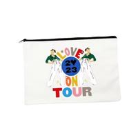 Green Shirt Flares Tour Stage Pattern Band Harry One 1D Styles Direction Cosmetic Bag Makeup Pencil Case Custom Name Travel Organiser Purse Wallet School Bag Mini Canvas Toiletry Bags Luggage
