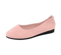 Green Shoes Women's Non-Slip Knitted Trainers Comfortable Breathable Summer Sporty Women Flat Shoes Comfort Shoes Running Women's Shoes, pink, 8.5 UK