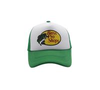 (Green) Shops Pro Bass Baseball Caps Sun Protection Mesh Breathable Adjustable Outdoor