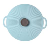 Green Silicone Reusable Pot Lid, round Multi-surface Cover | Smooth Surface Helps Prevent Spills, Supports Leftover Storage, Suitable for Meal Preppers and Home Cooks