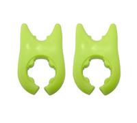 Green Silicone Spoon Rest - 2pcs Cute Pot Utensil Holder for Spatulas and Spoons - Heat-Resistant Adjustable Cooking Spoon Holder for Pan Edge, Wok Rim, and Kitchen Tool Organization
