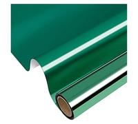 Green Silver Window Film Heat Insulation UV-Proof Protect Privacy Static Cling Explosion-proof One-Way PVC Tint For Windows(30x500cm)