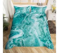 (Green, Single(No Comforter)) Homewish Light Purple Marble Bedding Set Gold Abstract Fluid Marbling Duvet Cover For Men Women Bronzing Sequins Marble Grain Double Comforter Cover F