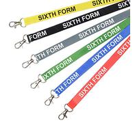 Green Sixth Form Lanyard Neck Strap w/Safety Breakaway & Trigger Clip Perfect for Schools, Colleges, and More! (Pack of 50)