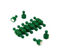 Green Skittle Magnet For Fridge, Office, Whiteboard, Noticeboard, Filing Cabinet - 12mm Dia X 20mm Tall - Pack Of 12