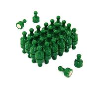 Green Skittle Magnet for Fridge, Office, Whiteboard, Noticeboard, Filing Cabinet - 12mm dia x 21mm tall - Pack of 48