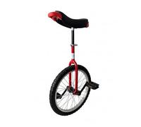 Green Slide Unicycle 18" Nova Red Range Learning (Round Fork) Rim Aluminium Comfortable Saddle Adjustable with Handle