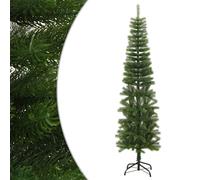 (210 x 56 cm) vidaXL Artificial Slim Christmas Tree with Stand PE Christmas Tree Multi Sizes
