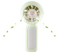 (Green) Small Handheld Fan,Personal Desk Fan Small Handheld - USB Rechargeable, High Speed Powerful Cooling, Long Battery Travel Accessories for Home, Office