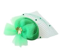 Green Small Mesh Hat with Hair Clip Hair Accessories For StPatricks Day Festivities And Costume Enhancements Party Props