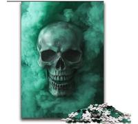 Green Smoke Skull 2000 Piece Jigsaw Puzzles for Adults & Teens, Art Interesting Stress Reduction Wishlist with Santa Claus for Age 14 (70x100cm)