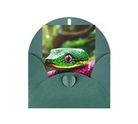 Green Snake Greeting Card Organiser Display Stand Blank Inside Birthday Cards Party Invitation Card