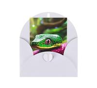 Green Snake Greeting Card Organiser Display Stand Blank Inside Birthday Cards Party Invitation Card