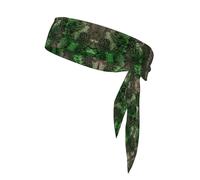 Green Snake Sports Head Tie Beach Summer Tropical Adjustable Non-Slip Moisture Wicking for Running Ninja Head Band