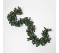 Green Snow Dusted Foliage Christmas Garland, 182 cm