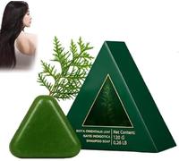 Green Soap Shampoo,Usman Grass Shampoo Bar,Natural Usman Grass Glutinous Rice Water Solid Shampoos Bars,for Hair Growth & Strength