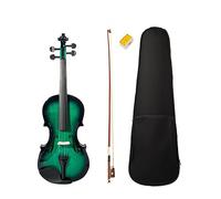 Green Solid Wood Quality Violin For Beginners 4/4 Full Size Violin Instrument