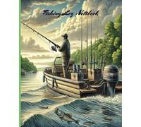 Green spine fishing log Notebook Softcover