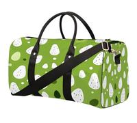 Green Spots Foldable Travel Duffle Bag Waterproof Sports Gym Bag with Shoulder Straps