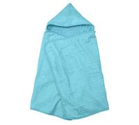 green sprouts 336101-651-00 Muslin Hooded Towel Organic Cotton (One Size, Aqua)