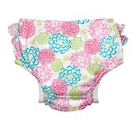 green sprouts - Eco snap Ruffled Swim Diaper with Gussets - White Zinnia - 3T (2-3 Years)