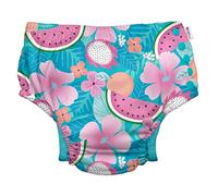 green sprouts - Eco snap Swim Diaper with Gussets - Aqua Tropical Fruit Floral - 3T (2-3 Years)