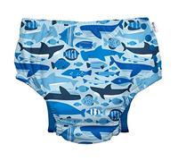 green sprouts - Eco snap Swim Diaper with Gussets - Blue Undersea - 12mo (6-12m)