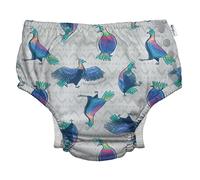 green sprouts - Eco snap Swim Diaper with Gussets - Grey Himalayan Monal - 3T (2-3 Years)