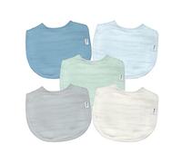 green sprouts - Mull Organic Cotton Bib (Pack of 5) - Blueberry - 0-12 Months