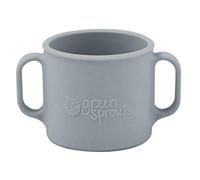 green sprouts - Silicone Learning Cup - Grey