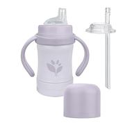 Green Sprouts - Sippy Cup and Straw Cup, 177 ml, Made of Sprout Ware® Plant-Plastic, Plum